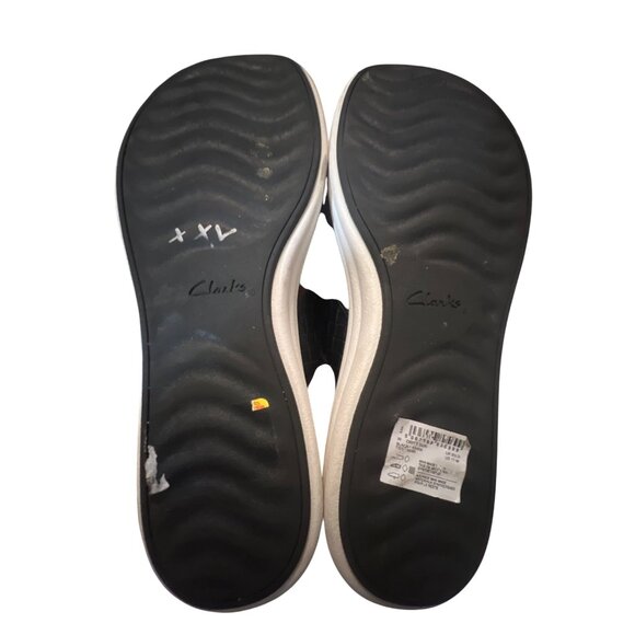 Clarks Drift Sun Womens Black Woven Sandals UK 8.5 D US 11 M Adjustable Strap - Picture 5 of 7